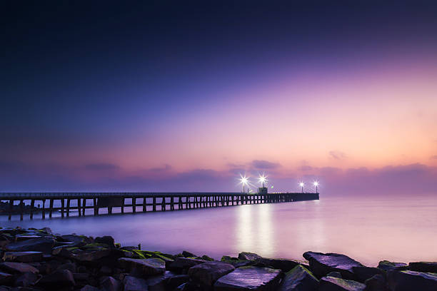 Pondicherry harbor At Sunrise